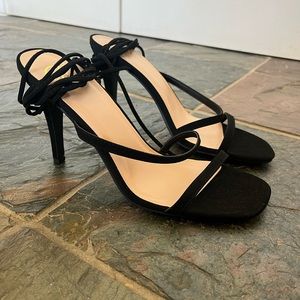 Black Strappy Heel
